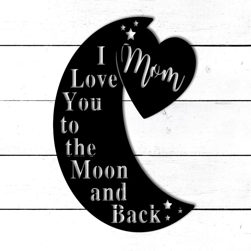 Moon Shaped Custom Metal Sign Plate