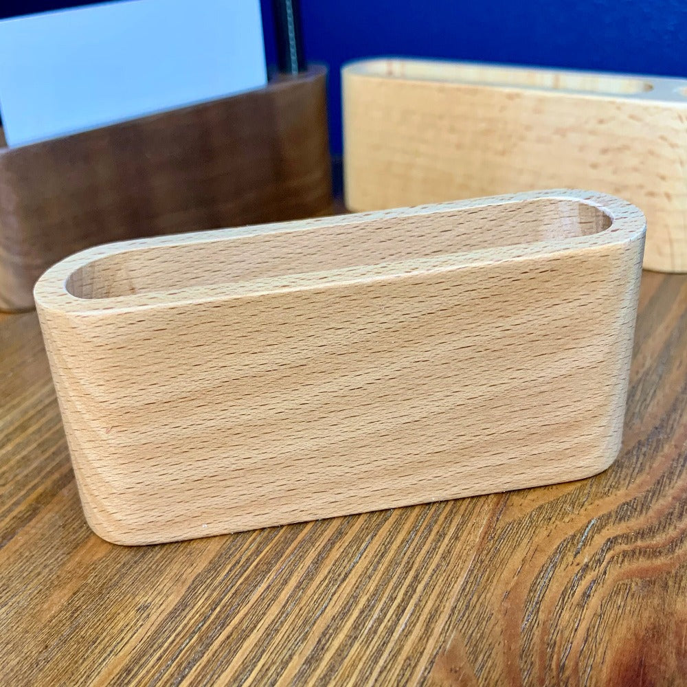 Desk Name Plate With Card Holder