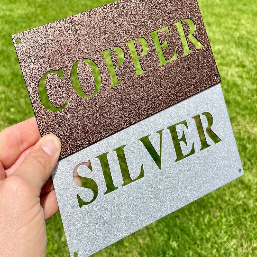 Custom Metal Family Sign Monogram Decor