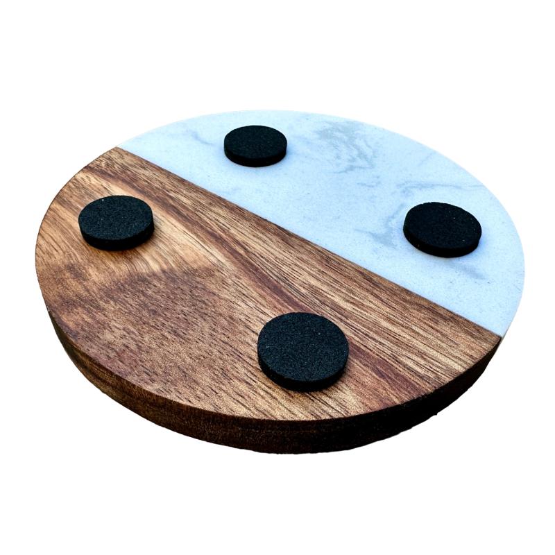 Custom Marble Wood Coasters