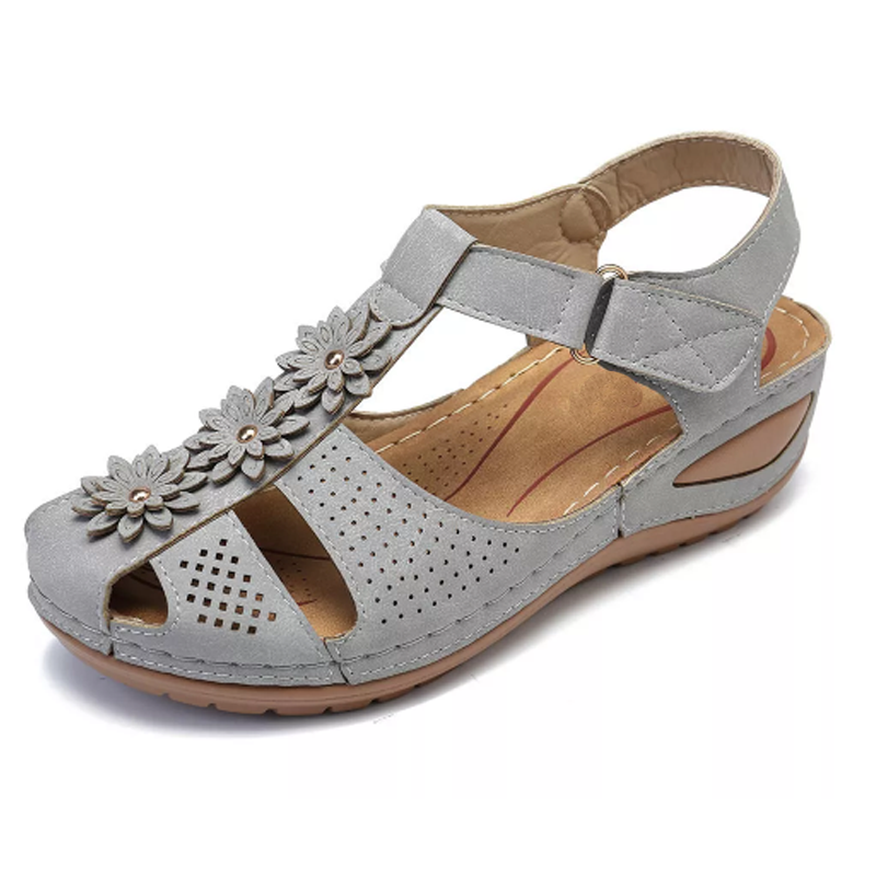Flower Comfy Wedge Sandal
